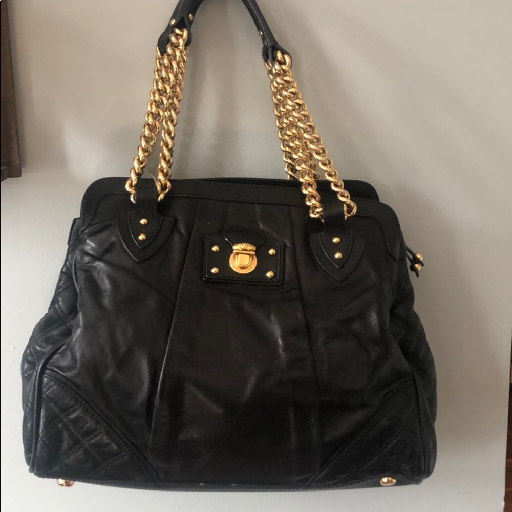 Marc Jacobs black quilted handbag